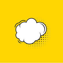 Comic Bubble Banner Vector Design