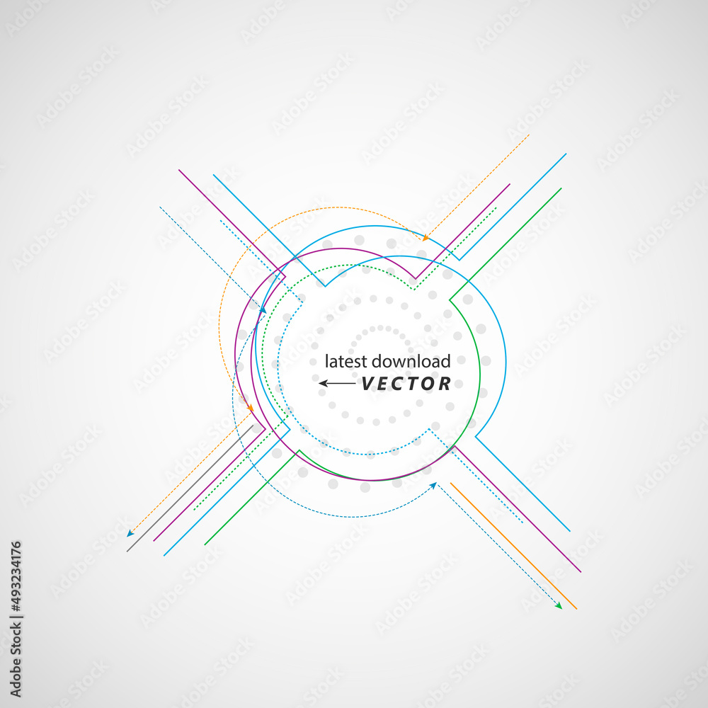 Leinwandbilder abstract colorful swirly background. vector dynamic design, illustration with lines and circles