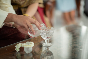 Water Pouring, Thai Traditional Ceremony, Engagement
