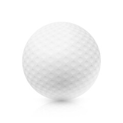 Golf ball vector illustration isolated on white background