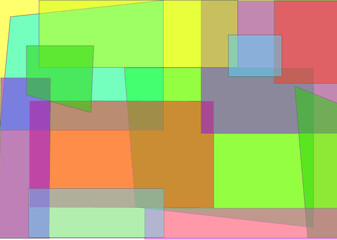 Kolorowe kwadraty, kolorowe tło.
