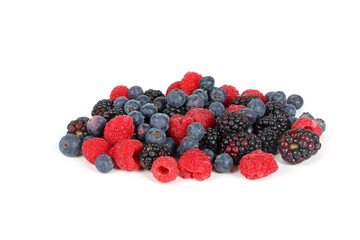 berries on white background