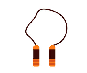 縄とび 紐 スポーツジム ベクターイラスト