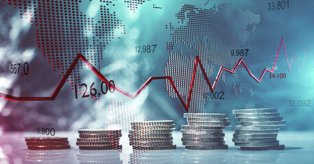 Geld - Aktien  - Wirtschaft - Inflation