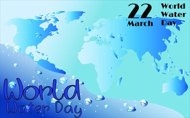 World Water Day Special Background Banner Logo