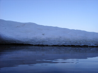 Slush on the seashore