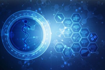 Medical and Health care concept background, Medical Science, Biotechnology concept background