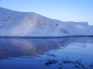 Slush on the seashore