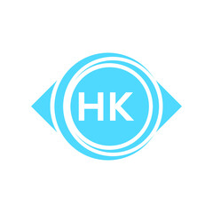 hk letter logo design on black background. hk creative initials letter logo concept. hk letter design.