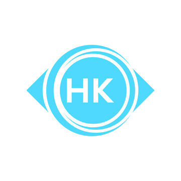 hk letter logo design on black background. hk creative initials letter logo concept. hk letter design.