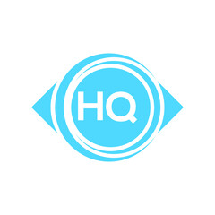 hq letter logo design on black background. hq creative initials letter logo concept. hq letter design.