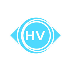 hv letter logo design on black background. hv creative initials letter logo concept. hv letter design.