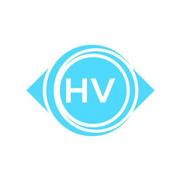 hv letter logo design on black background. hv creative initials letter logo concept. hv letter design.