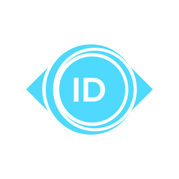 id letter logo design on black background. id creative initials letter logo concept. id letter design.