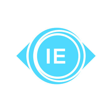 ie letter logo design on black background. ie creative initials letter logo concept. ie letter design.
