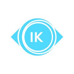 ik letter logo design on black background. ik creative initials letter logo concept. ik letter design.