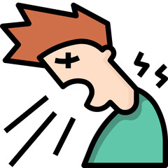 Patient cough icon