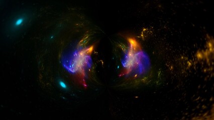 Planets Galaxy Science Fiction Wallpaper Beauty Deep Space Cosmos Physical Cosmology Stock Photos.