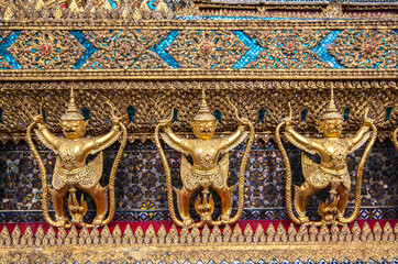 Golden Garuda Statue at Wat Phra Kaew Temple, Bangkok, Thailand