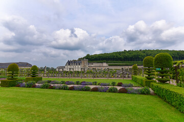 Frankreich - Villandry - Schloss Villandry - Schlossgarten & Parkanlage