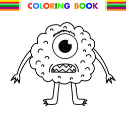 Monster Vector Illustration Art Coloring Book
