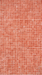 Fachada de azulejo pequeño ceramico rojo gresite