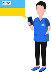 No war in Ukraine vector poster. Concept of Ukrainian and Russian military crisis, conflict between Ukraine and Russia. People's hands support Ukraine. Aggression and military attack. Stop war sign.