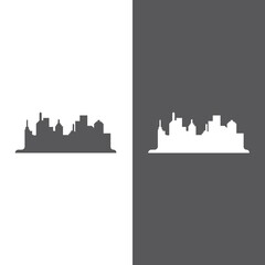 Fototapeta premium Modern City skyline illustration in flat design