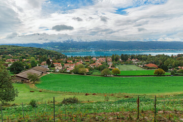 View the village of Menton-Saint-Bernard