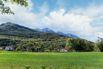 beautiful mountain landscape of Piedmont region