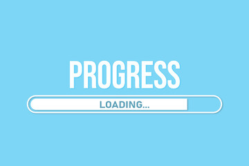 Loading progress, progress loading bar, progress bar