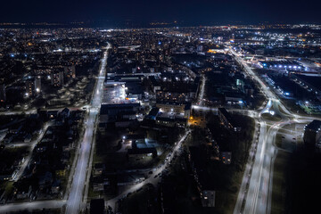 Naklejka premium Night city