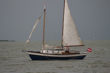 Fototapeta premium sailboat on the river