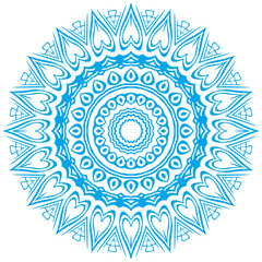 Circle floral ornament