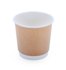paper cup isolated on white background