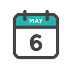 May 6 Calendar Day or Calender Date for Deadlines or Appointment