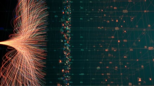 Neural networks simulated machine deep learning AI artificial intelligence