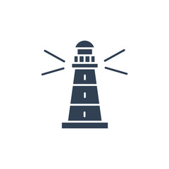 lighthouse  icons  symbol vector elements for infographic web