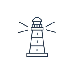 lighthouse  icons  symbol vector elements for infographic web