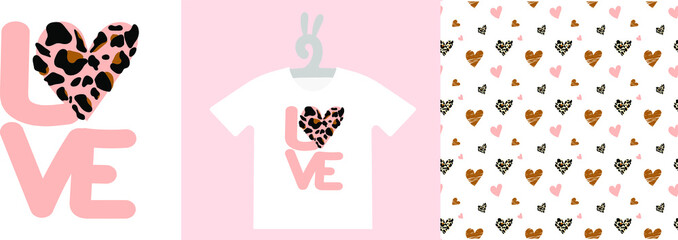 Baby Prints and seamless pattern on T-shirts, sweatshirts, wall art. Hand Drawn Nursery Art. Isolated vector illustration	