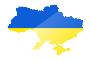 Obraz premium map of ukraine vector illustration