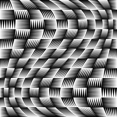 Abstract op-art, edgy, triangular background, pattern and texture in square format - 493271594