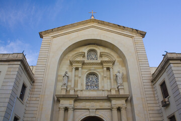 Fototapeta na wymiar Parish of Our Lady of Grace at Plaza de la Montaneta in Alicante, Spain