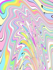 Colored Abstract Waves