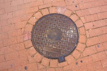 Cover of a manhole in Alicante, Spain