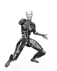 amazing robot is doing a hiphop dance