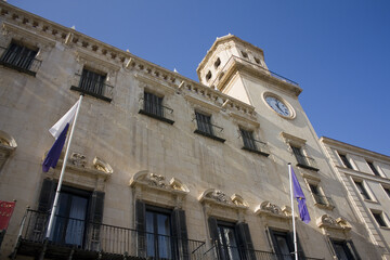 Fototapeta na wymiar City Hall in Alicante, Spain