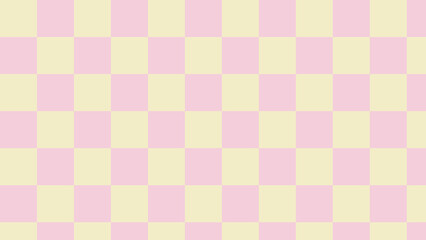 pink and yellow checkered, gingham, plaid pattern background, perfect for wallpaper, backdrop, postcard, background