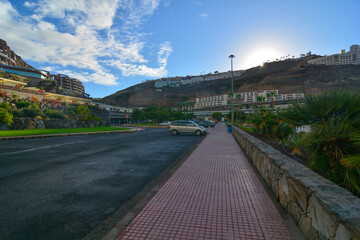 Fototapeta premium playa de amadores spiaggia degli amanti isola gran canaria
