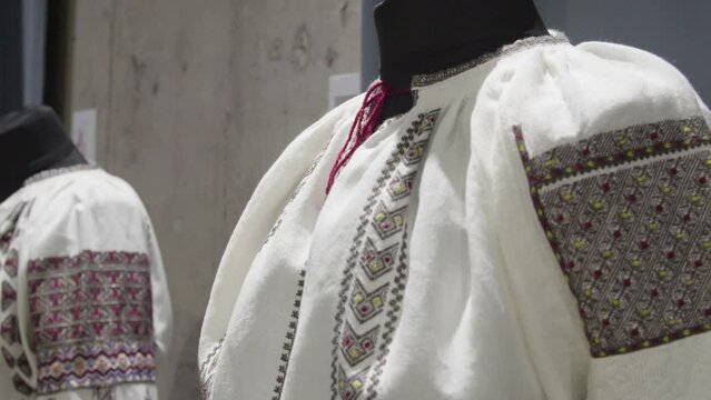 hand-embroidered traditional peasant blouse - ie Romanian